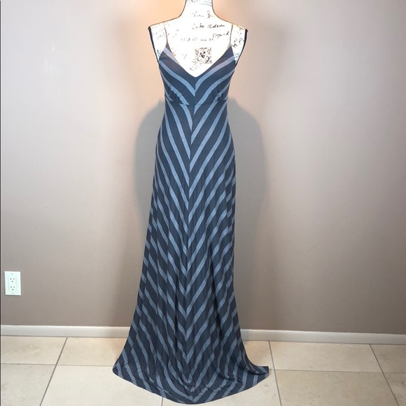 Gibson Grey Chevron Maxi Dress - Picture 2 of 4